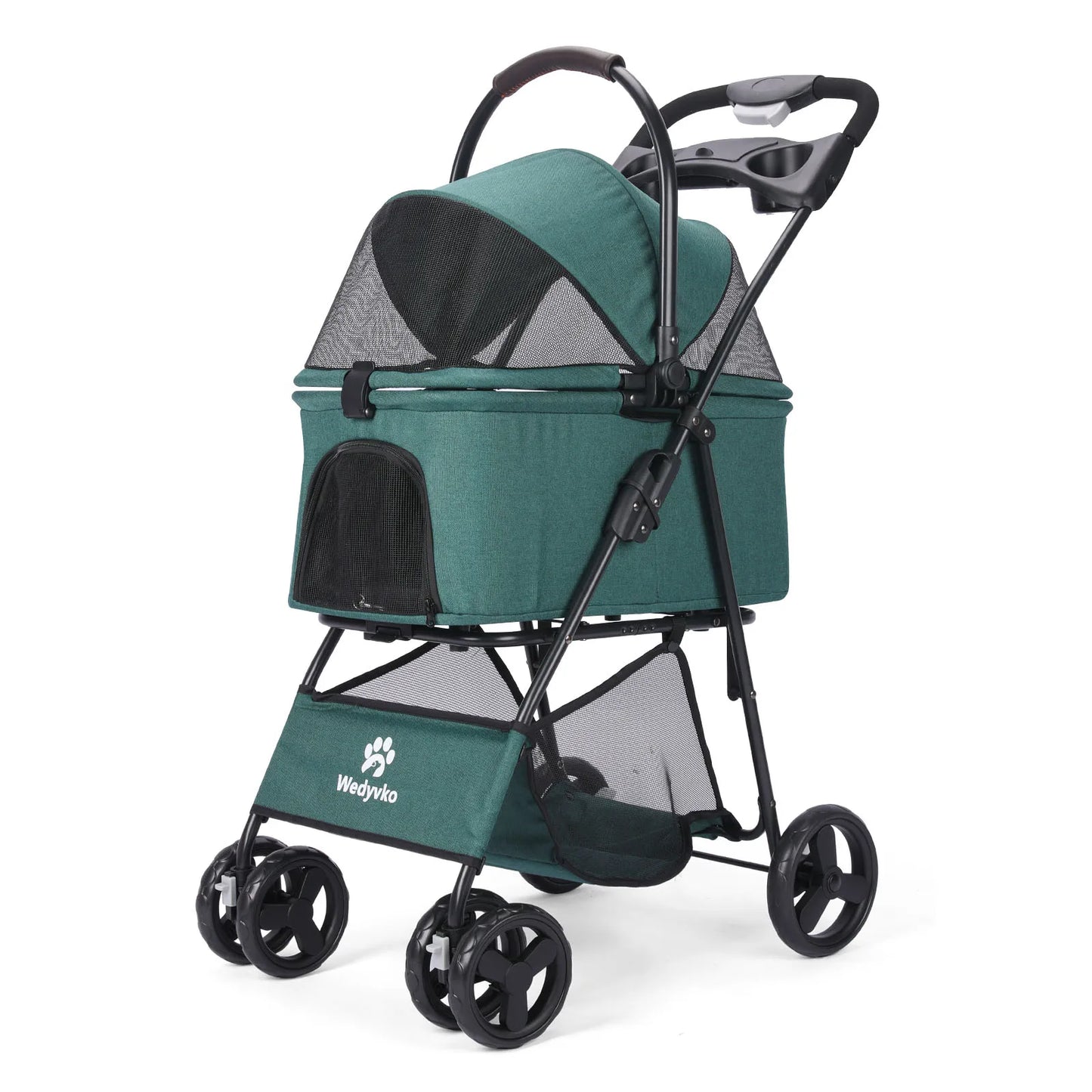 3-in-1 Pet Stroller with Removable Carrier – Foldable All-Terrain Waterproof for Dogs & Cats