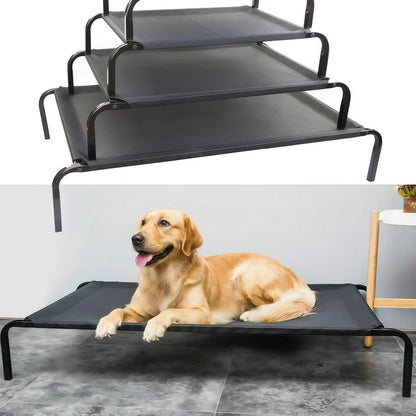 Elevated Mesh Dog Bed – Waterproof Breathable Non-Slip Washable Sofa Bed for Indoor & Outdoor Use