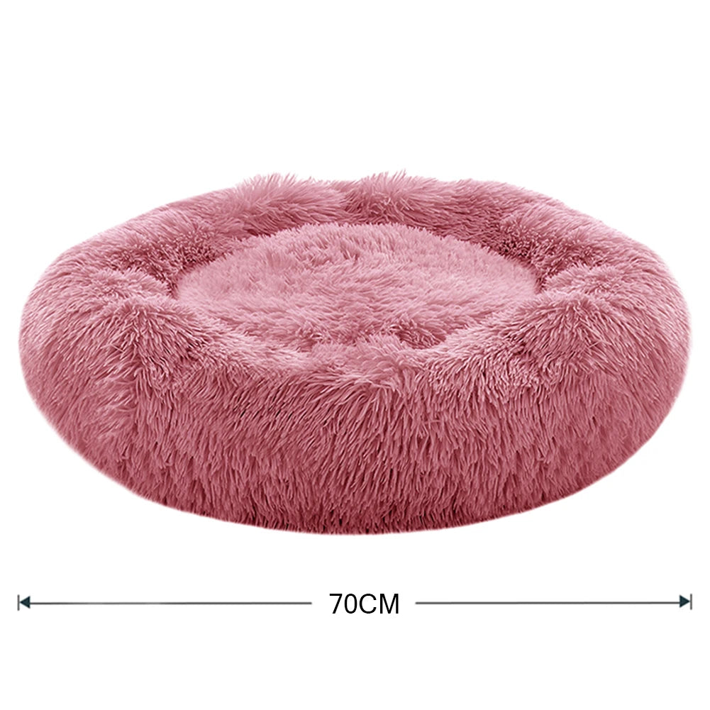 Donut Dog Bed – Plush Anti-Slip Machine Washable Pet Cuddler