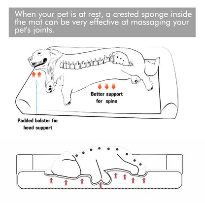 Extra Large Orthopedic Dog Bed – Memory Foam Mattress with Removable Washable Cover