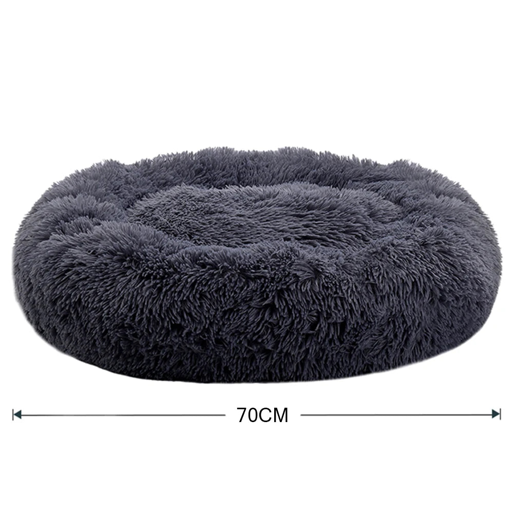 Donut Dog Bed – Plush Anti-Slip Machine Washable Pet Cuddler