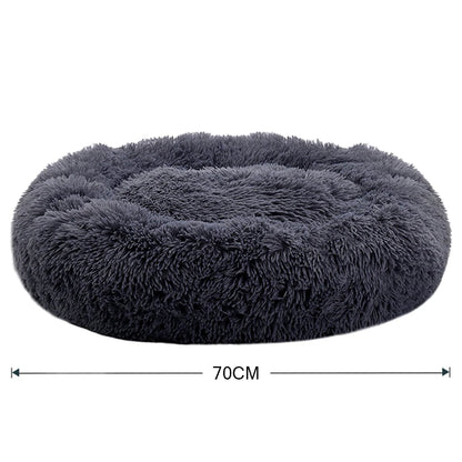 Donut Dog Bed – Plush Anti-Slip Machine Washable Pet Cuddler