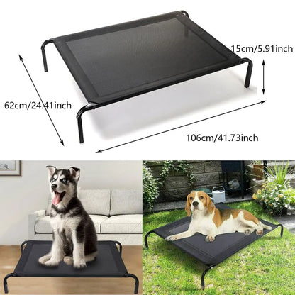 Elevated Mesh Dog Bed – Waterproof Breathable Non-Slip Washable Sofa Bed for Indoor & Outdoor Use