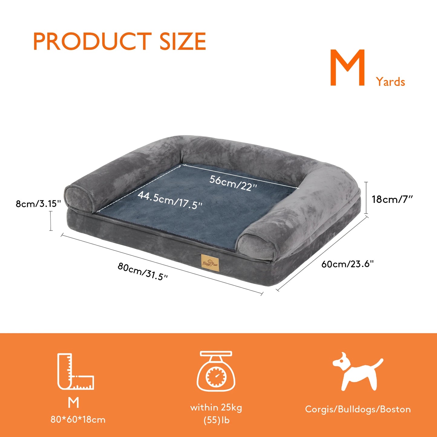Extra Large Orthopedic Dog Bed – Memory Foam Mattress with Removable Washable Cover