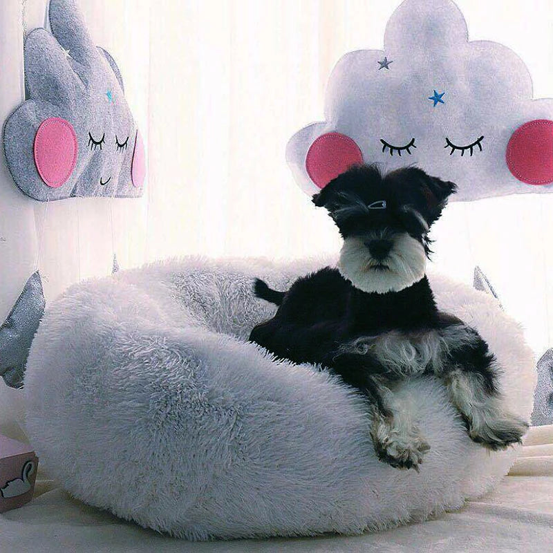 Donut Dog Bed – Plush Anti-Slip Machine Washable Pet Cuddler