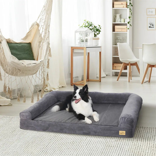 Extra Large Orthopedic Dog Bed – Memory Foam Mattress with Removable Washable Cover