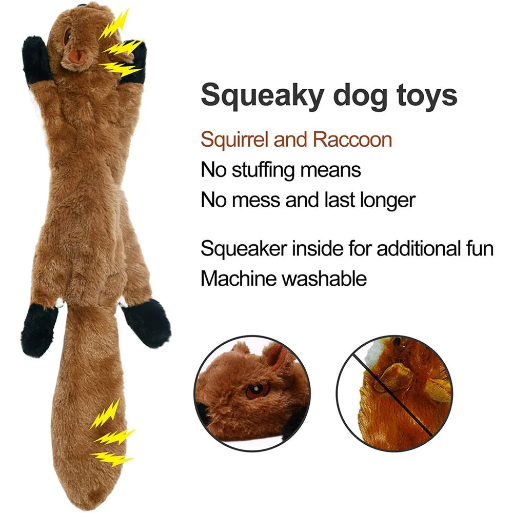 DENPAWS™ No-Stuffing Plush Squeaky Dog Toy