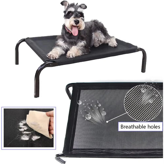 Elevated Mesh Dog Bed – Waterproof Breathable Non-Slip Washable Sofa Bed for Indoor & Outdoor Use