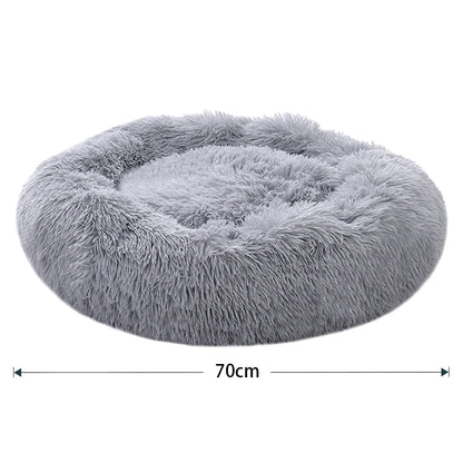 Donut Dog Bed – Plush Anti-Slip Machine Washable Pet Cuddler