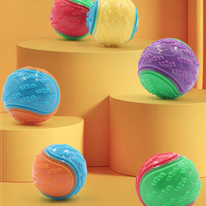 Scooby-Doo Squeaky Dog Balls Set of 8 – Durable Teeth Cleaning Interactive Toy