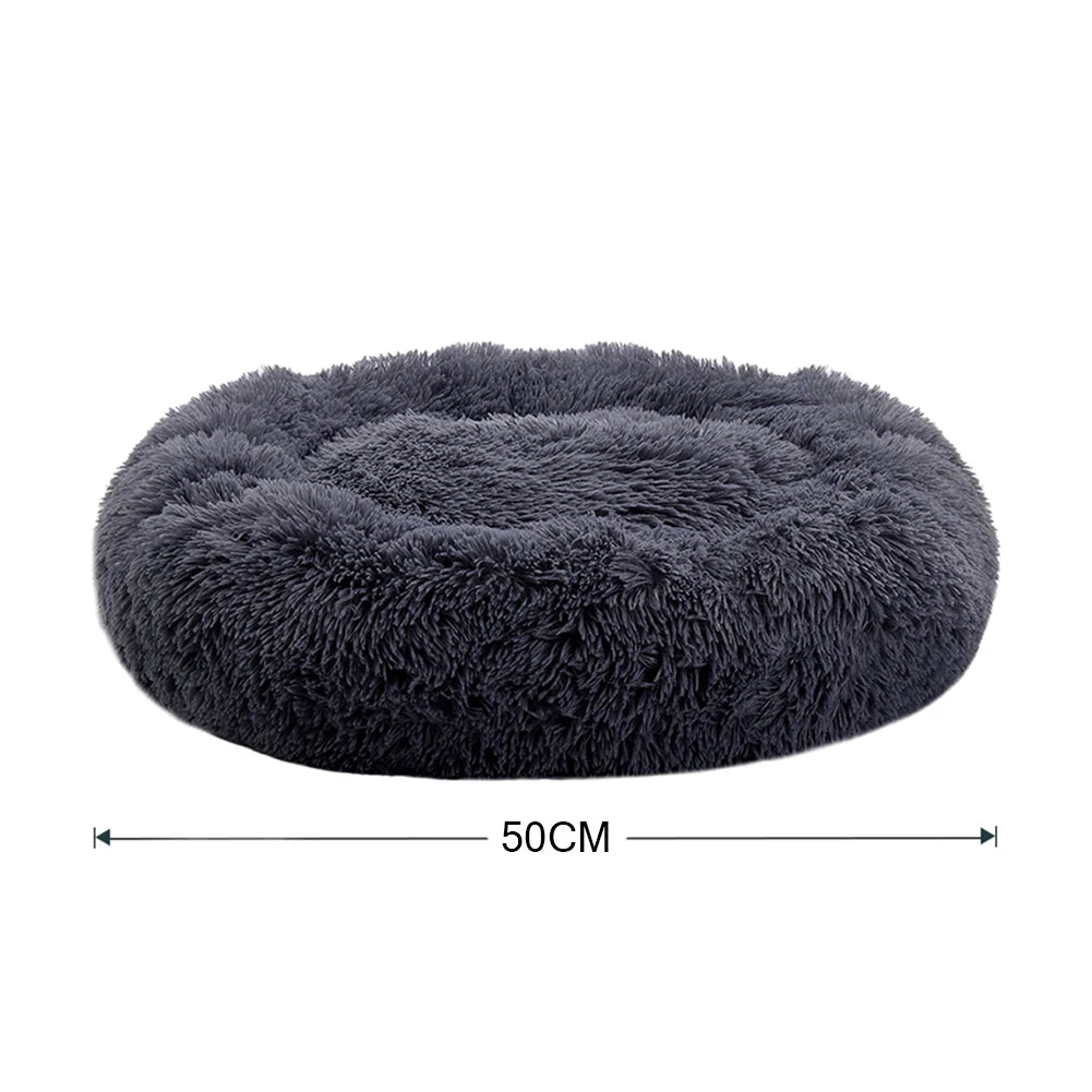 Donut Dog Bed – Plush Anti-Slip Machine Washable Pet Cuddler