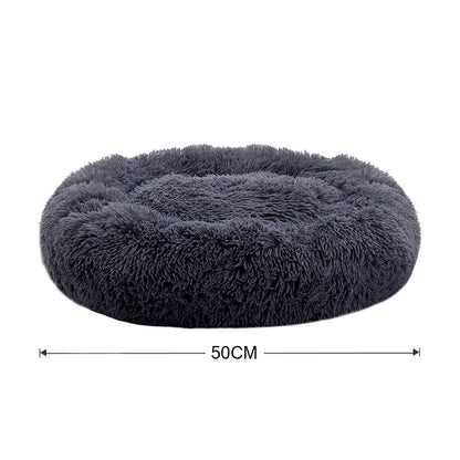 Donut Dog Bed – Plush Anti-Slip Machine Washable Pet Cuddler