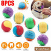 Scooby-Doo Squeaky Dog Balls Set of 8 – Durable Teeth Cleaning Interactive Toy