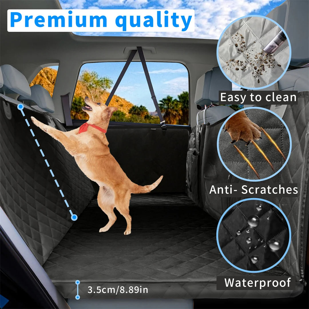 Waterproof Dog Car Seat Cover & Backseat Extender – Pet Travel Hammock