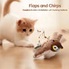 Chirping Bird Cat Toy – Touch-Activated & Rechargeable