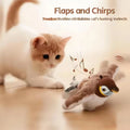 Chirping Bird Cat Toy – Touch-Activated & Rechargeable
