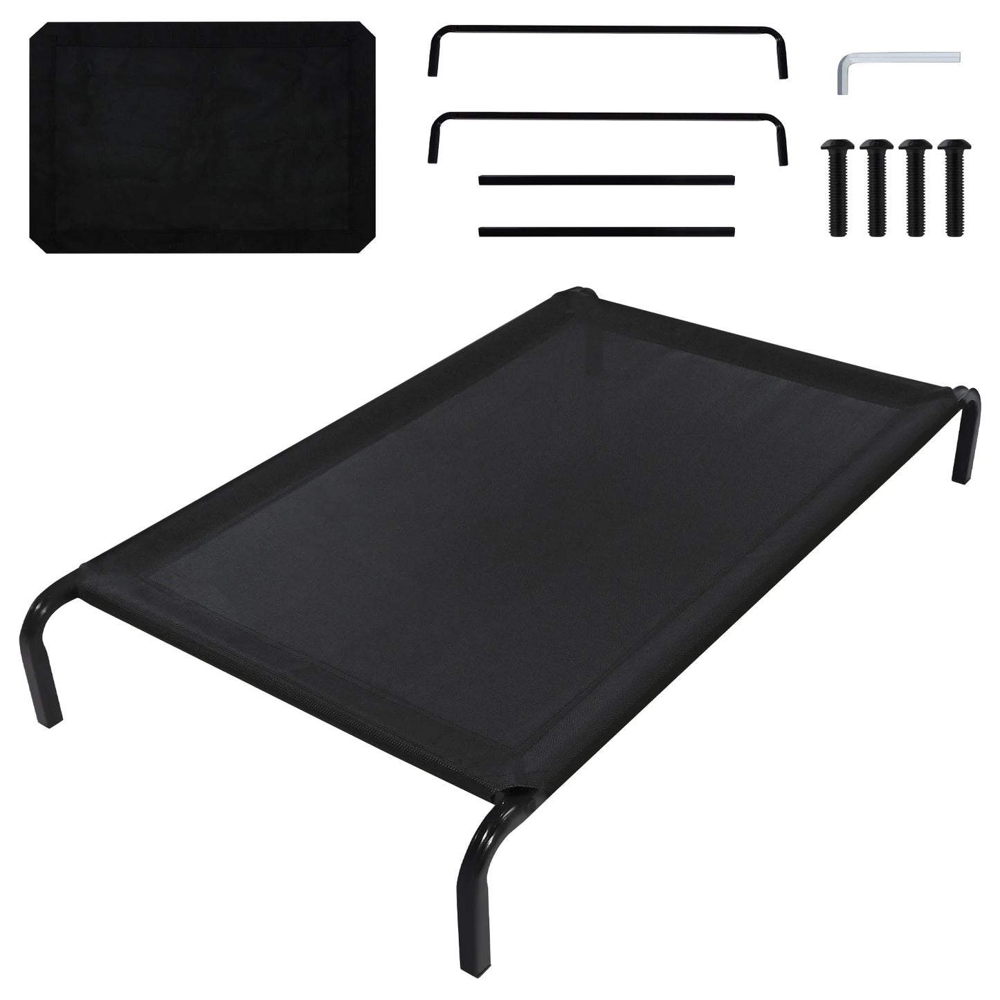Elevated Mesh Dog Bed – Waterproof Breathable Non-Slip Washable Sofa Bed for Indoor & Outdoor Use
