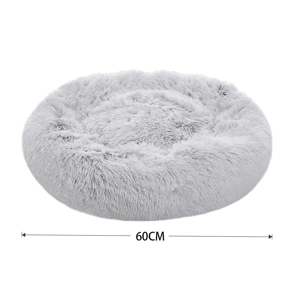 Donut Dog Bed – Plush Anti-Slip Machine Washable Pet Cuddler