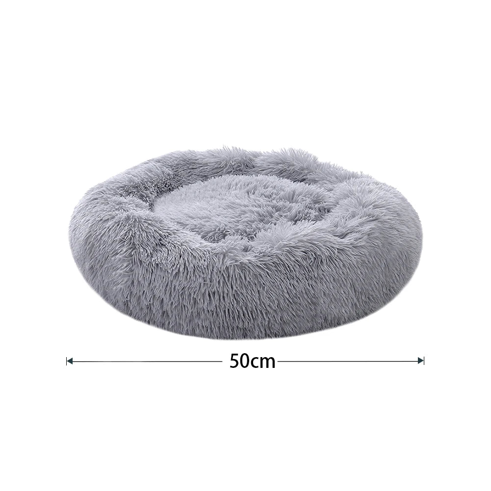 Donut Dog Bed – Plush Anti-Slip Machine Washable Pet Cuddler