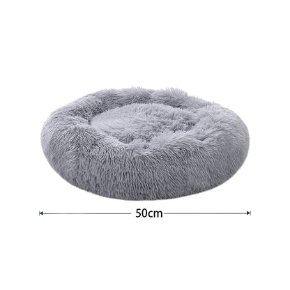Donut Dog Bed – Plush Anti-Slip Machine Washable Pet Cuddler