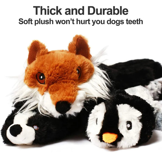 DENPAWS™ No-Stuffing Plush Squeaky Dog Toy