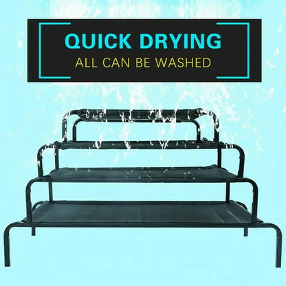 Elevated Mesh Dog Bed – Waterproof Breathable Non-Slip Washable Sofa Bed for Indoor & Outdoor Use