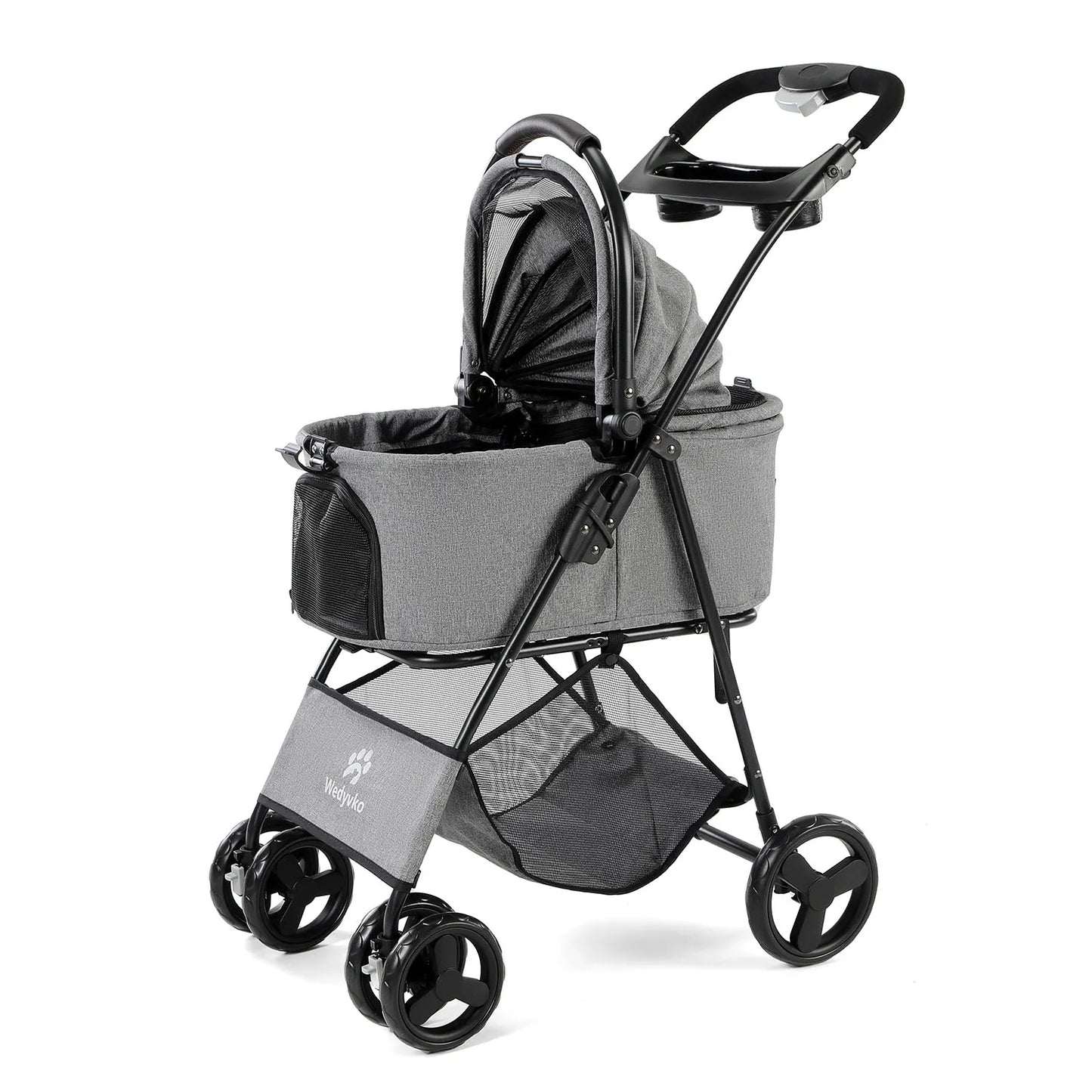 3-in-1 Pet Stroller with Removable Carrier – Foldable All-Terrain Waterproof for Dogs & Cats