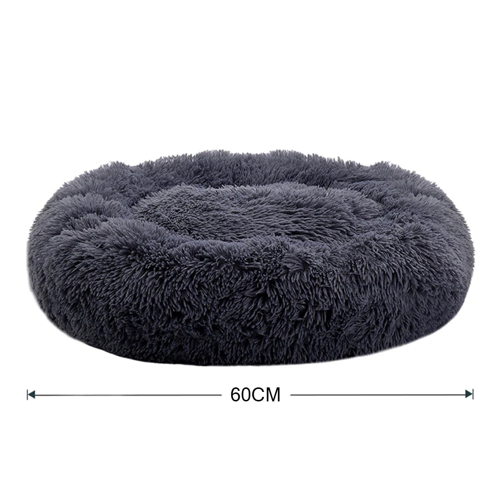Donut Dog Bed – Plush Anti-Slip Machine Washable Pet Cuddler