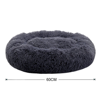 Donut Dog Bed – Plush Anti-Slip Machine Washable Pet Cuddler
