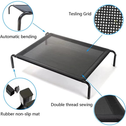 Elevated Mesh Dog Bed – Waterproof Breathable Non-Slip Washable Sofa Bed for Indoor & Outdoor Use