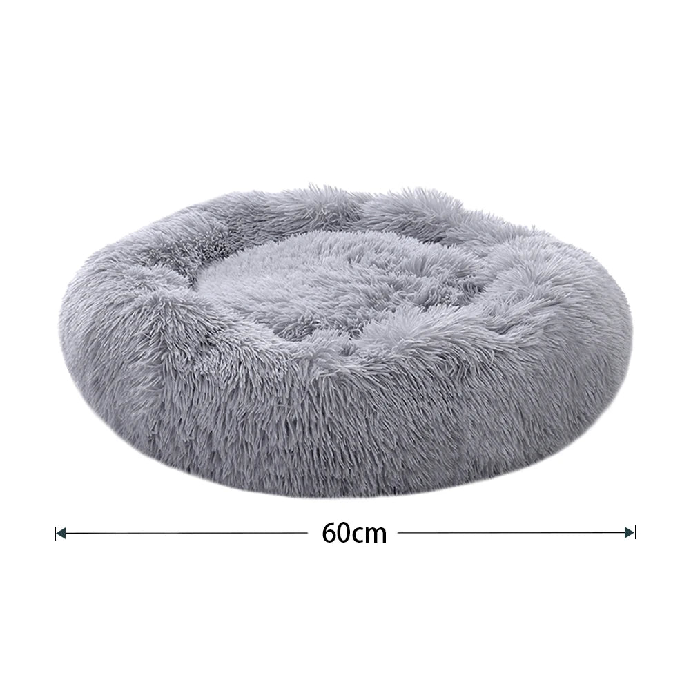 Donut Dog Bed – Plush Anti-Slip Machine Washable Pet Cuddler
