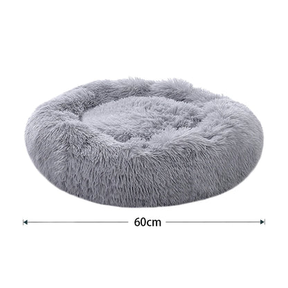 Donut Dog Bed – Plush Anti-Slip Machine Washable Pet Cuddler